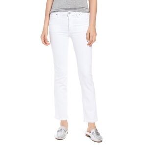 HUDSON White Nico Midrise Cigarette Jeans